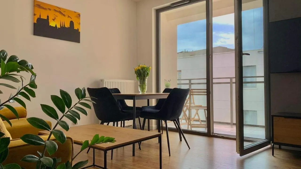 Garden Apartment Free Parking Place Gdańsk